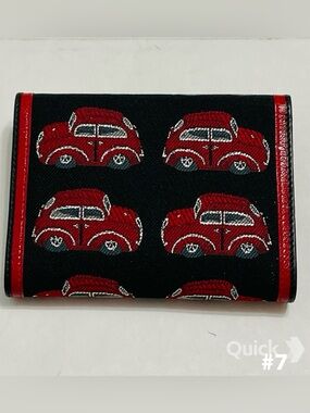 Kids Red Car Pattern Wallet